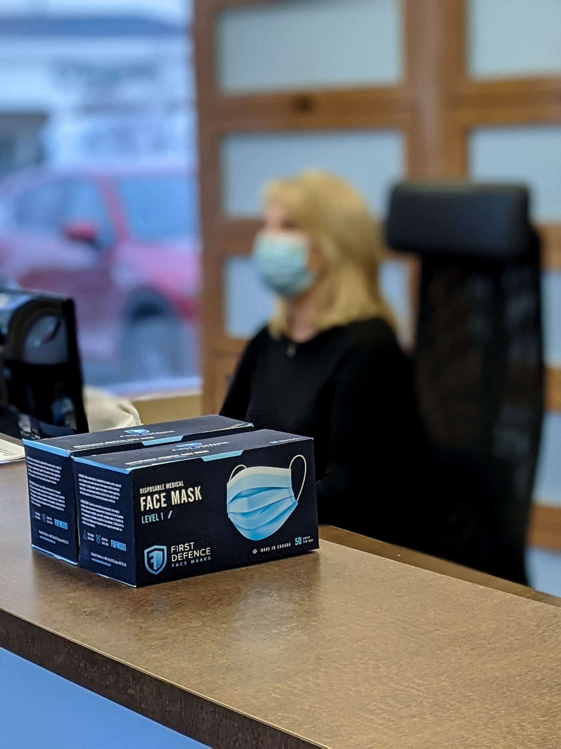 First Defence Face Masks | Calgary Manufacturing Facility | Canadian Made Medical Masks | Medical Masks made in Calgary Alberta | shop online for Medical and non medical face masks | FREE Shipping across Canada