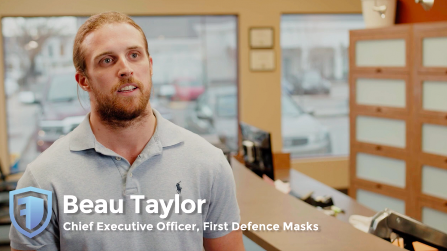 Beau Taylor CEO and Founder of First Defence Face Masks